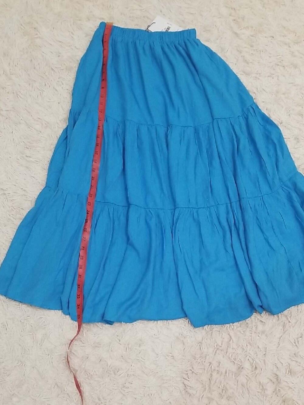 Princess Polly Bright Blue Tiered Maxi Skirt - Picture 5 of 9